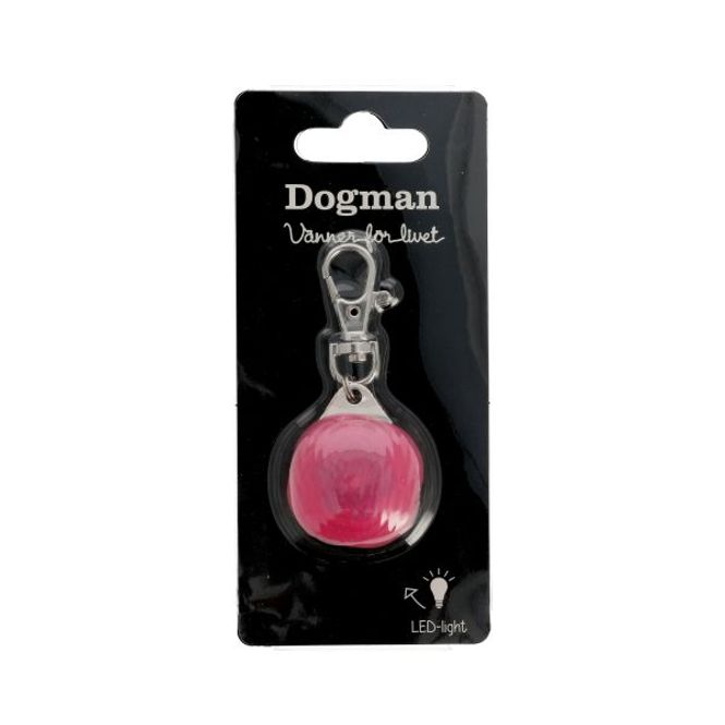 Hovedbilde Dogman Blinkelys Burger LED Rosa 3cm